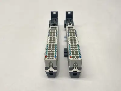 USED SIEMENS SIMATIC ET 200SP BASE UNIT BU15-P16+A10+2D LOT OF 2