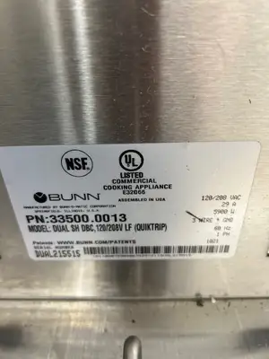 Bunn Dual BrewWISE Soft Heat DBC 33500.0013 Coffee Brewer Refurbished & Working!
