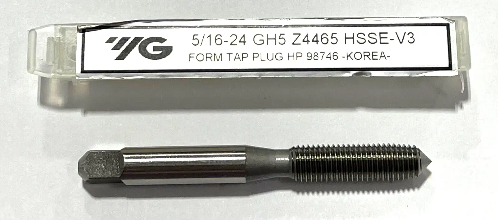 YG 5/16"-24 Tap HSSE-V3 Thread Forming Plug Tap GH5 3FL High Performance