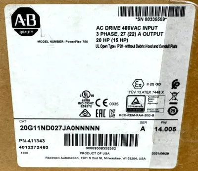 NEW ALLEN-BRADLEY POWERFLEX 755