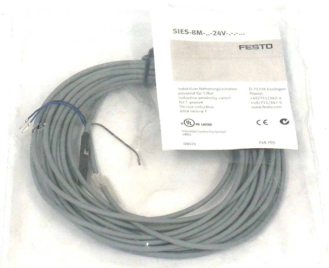 NEW FESTO 543873 PROXIMITY SENSOR SM1-8M-P0-24V-K-7