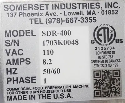 USED SOMERSET SDR-400