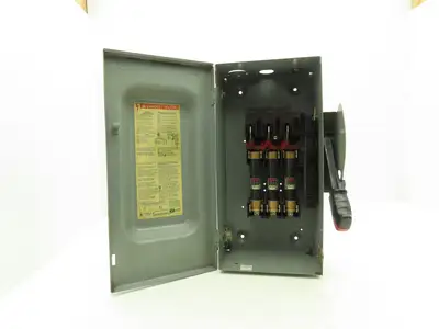 Square D H362 Heavy Duty Fused Safety Disconnect Switch 60A 600VAC Series F1