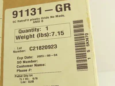 First Aid Only 55KN70 First Aid Kit Retrofit SmartCompliance Plastic Grids