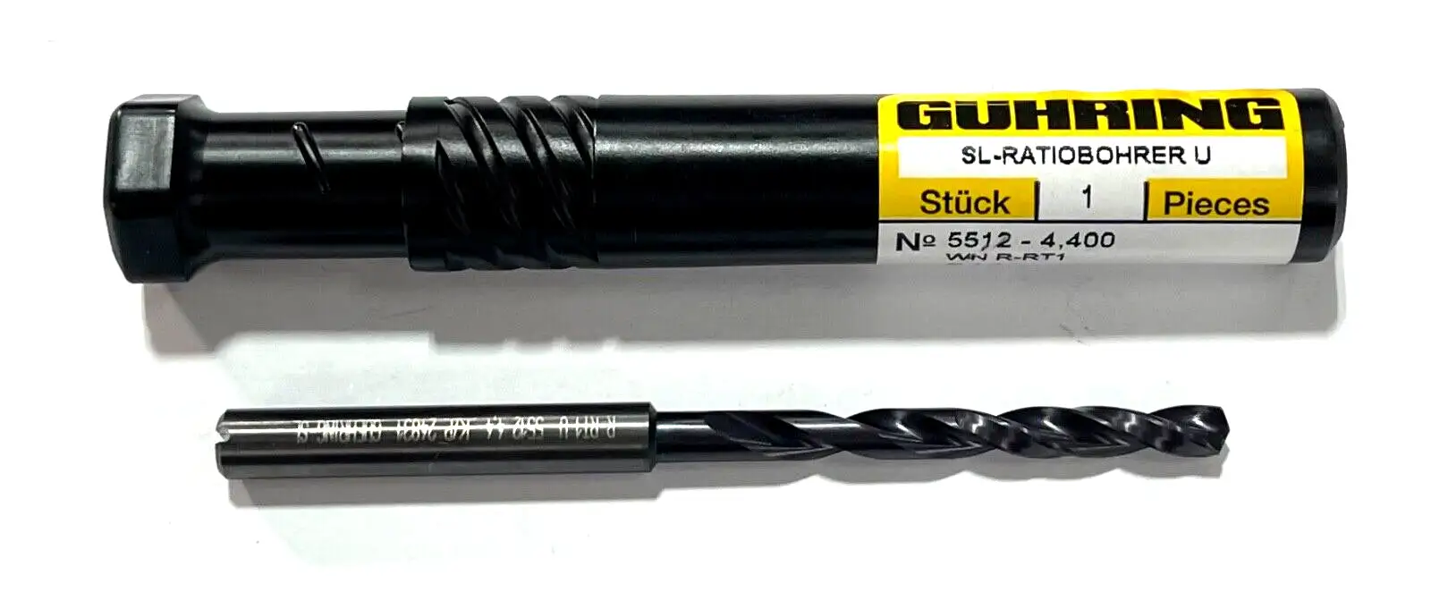 Guhring 4.4mm Solid Carbide Drill 7xD nano-FIREX Coating 2 Flute Coolant Thru