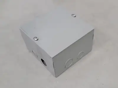 6"x6"x4" Screw Cover Junction Pull Box, 8 Knockouts