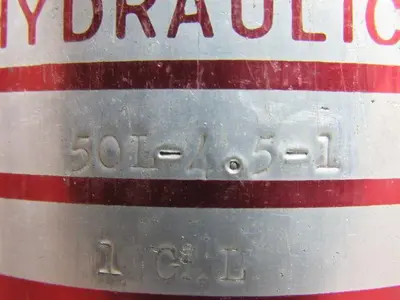 Greer Hydraulics 1193-1200 50L-4.5-1 Hydraulic Accumulator 1 Gallon WP 500 psi