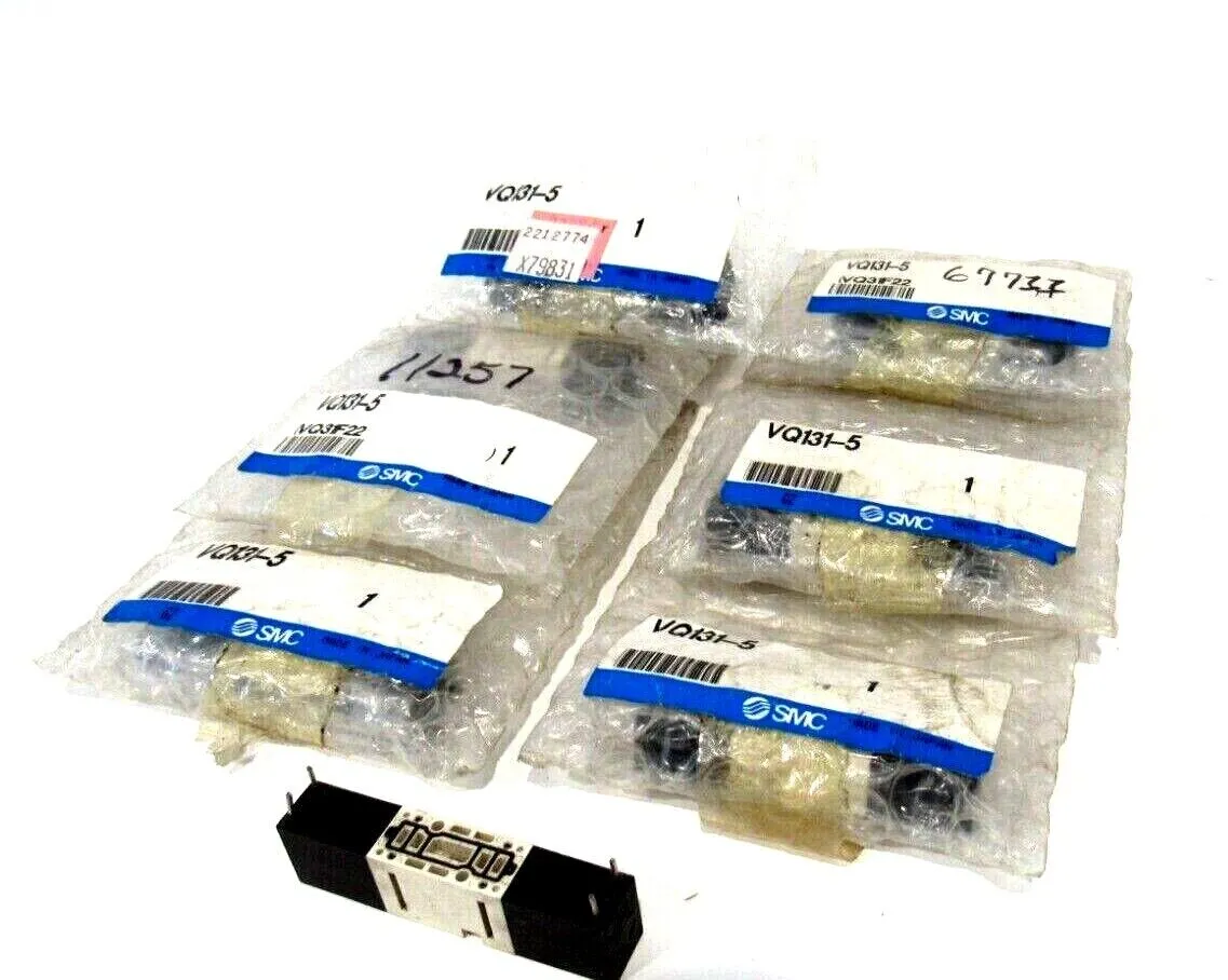 LOT OF 7 NEW SMC VQ131-5 PILOT VALVES VQ1315