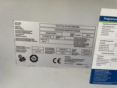 USED KARDEX SHUTTLE XP500