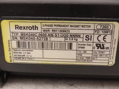 Used REXROTH _UNKNOWN_ Servo Motors Indiana US | Arrow Industrial #1316928