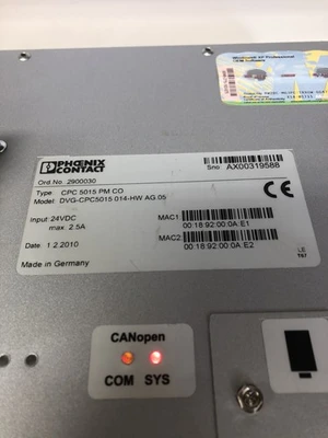 USED Phoenix Contact CPC 5015 PM CO
