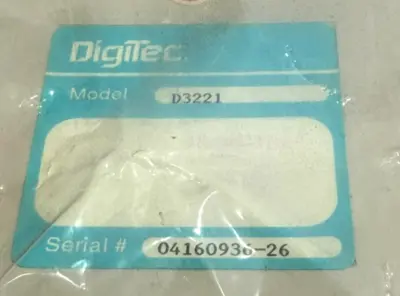 NEW DIGITEC D3221 PANEL METER 50/60HZ 115VAC