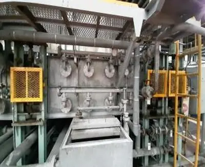 67" W (1710 mm) x .009"-.079" (.23 mm-2 mm) x 20 Ton Color Coating Line (Used)