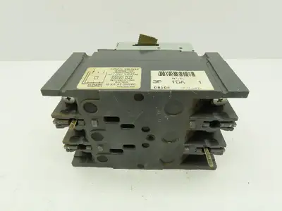 General Electric TED136D15 3 Pole Circuit Breaker 15 Amp. 600 Vac. W/ Turn Trip