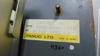 Fanuc A02B-0094-C022 CRT/MDI Unit Operator Interface Assembly Used