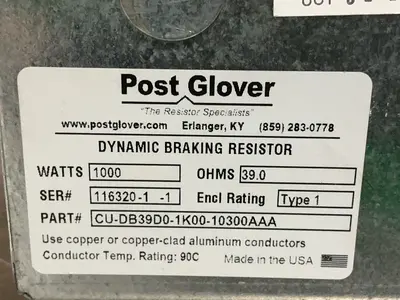 Used POST GLOVER CUDB39D01K0010300AAA Resistors Ohio US | HGR 24 #1547078