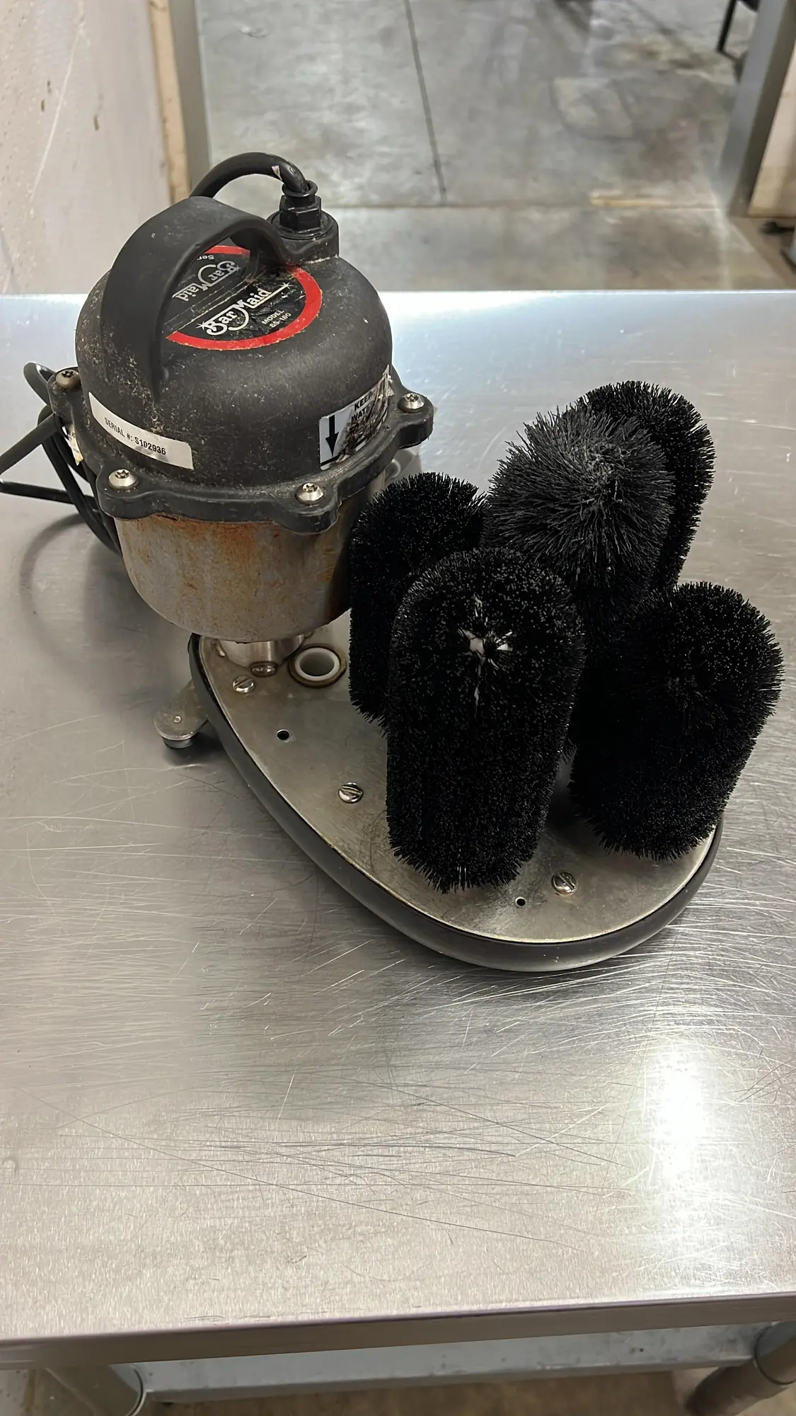 Used Bar Maid Used Bar Maid SS-100 Submersible Electric Glass Washer - 115V - RL Utensil Washers Illinois US | Falcon Restaurant Supply #1373576