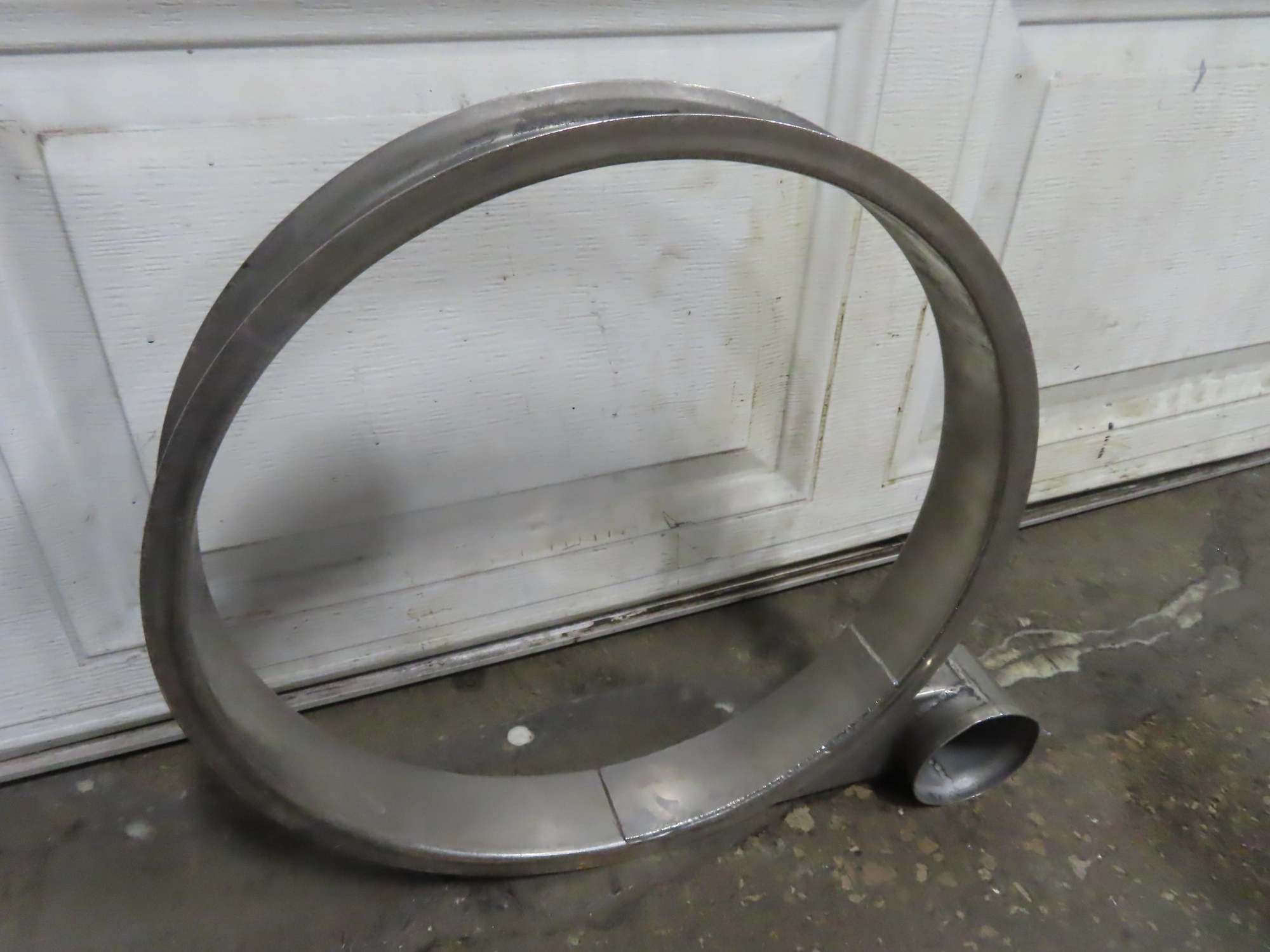 18" Screener Ring with Discharge Spout for Screener Separator