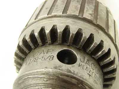 Jacobs No 16N Drill Chuck Heavy Duty Ball Bearing 1/8-5/8" Cap No 4 Morse Shank