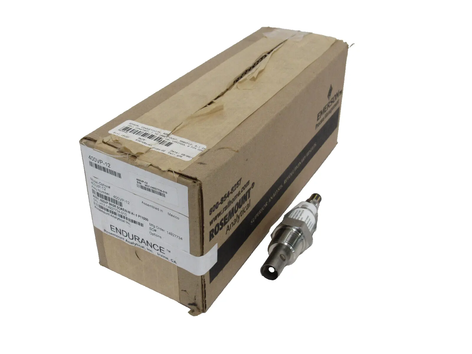 NEW ROSEMOUNT 400VP-12 ENDURANCE CONDUCTIVITY SENSOR RTD PT1000 400VP12