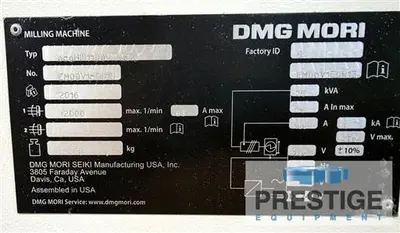 USED 2016 DMG MORI ECOMILL 1100V
