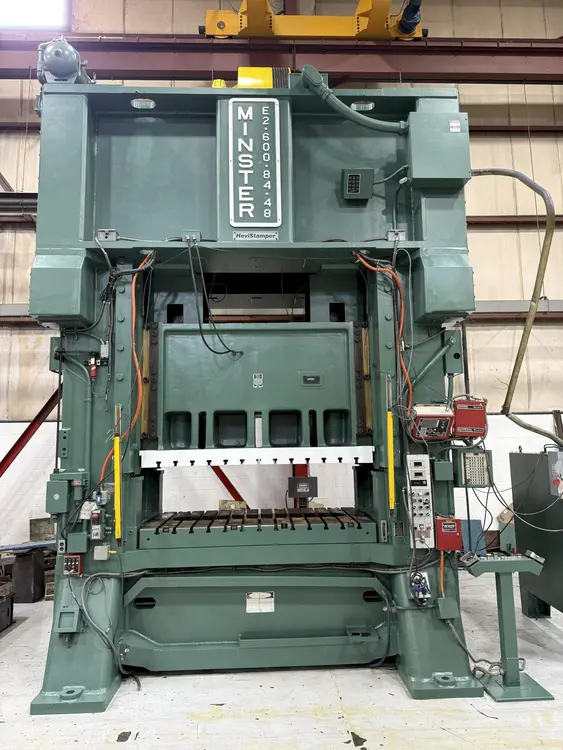 Used 1988 MINSTER E2-600-84 X 48 Straight Side Presses CA | PressTrader Limited #115561