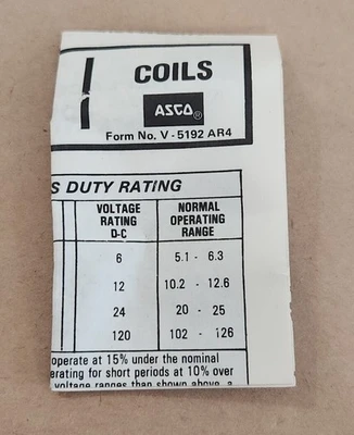 NEW Asco 64-982-1-D