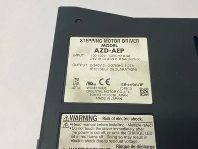USED ORIENTAL MOTOR ETHERNET/IP STEPPING MOTOR DRIVER