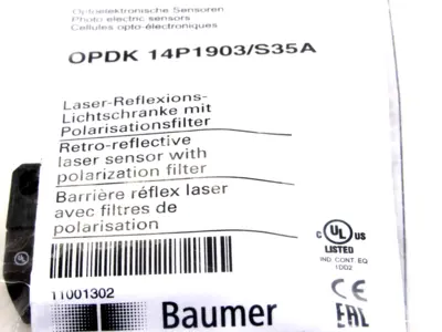 NEW BAUMER OPDK14P1903/S35A PHOTOELECTRIC SENSOR
