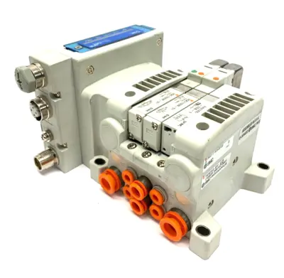 V5QC11-03N3FD2-S | SMC  Base Manifold w/ EX260-SEC1 EtherCAT Class 2 Output - Used