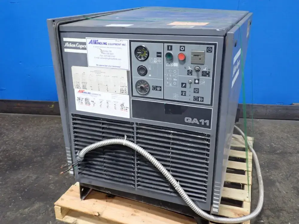 Used 1993 ATLAS COPCO GA 11 Rotary Screw & Sliding Vane Air Compressors Ohio US | HGR 24 #1184337