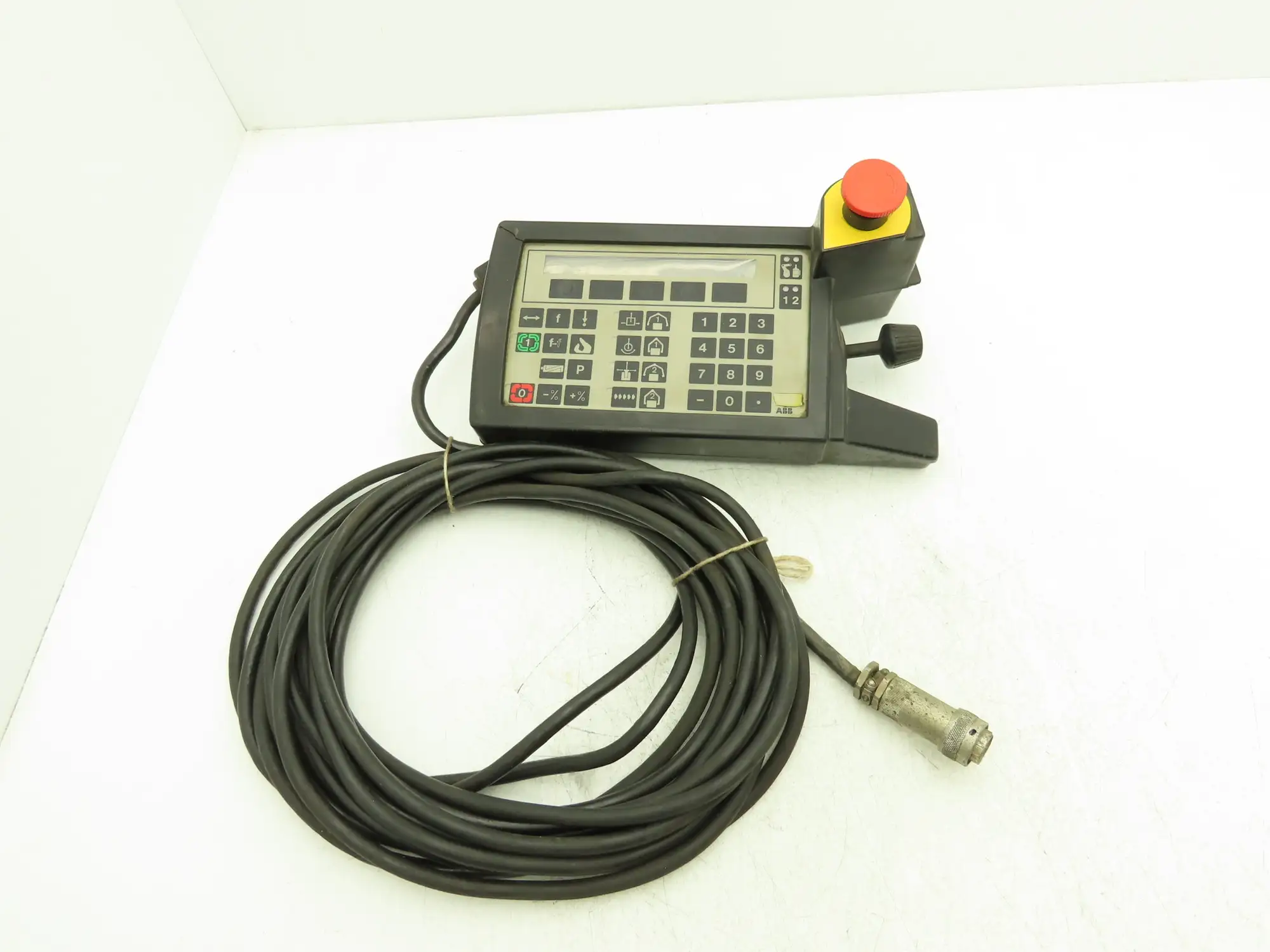 ABB 3HAB 2136-1 Robot Teach Pendant Keypad Handheld 35' Cord *Read Description
