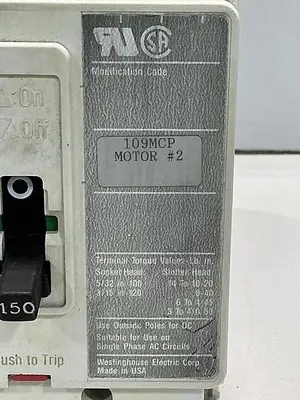 USED WESTINGHOUSE HMCP150U4C