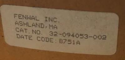 NEW FENWAL 32-094053-002 RECONDITIONING KIT FOR SPHERICAL SUPPRESSOR 32094053002