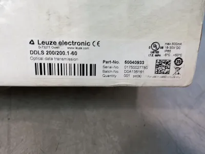 New | in-Stock LEUZE ELECTRONICS DDLS 200/200.160 Photoelectric Sensors Ohio US | HGR 24 #1084862
