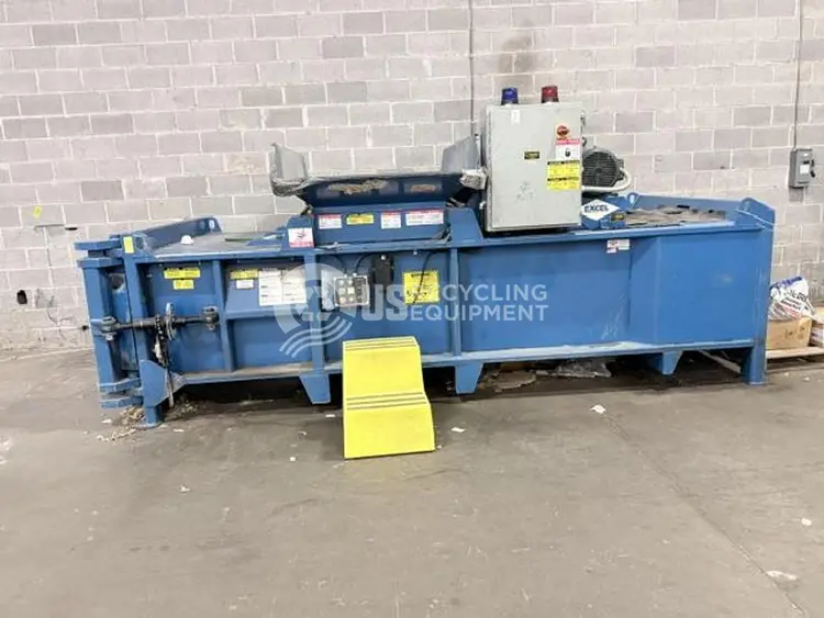 Used 2008 EXCEL EX-62 HORIZONTAL CLOSED DOOR BALER Balers Georgia US | US Recycling Equipment #1300352