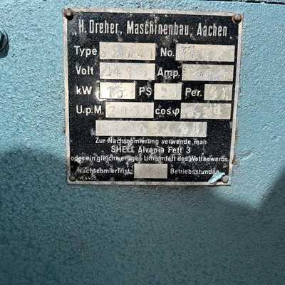 Dreher Granulator Type S26/41 15 Kw