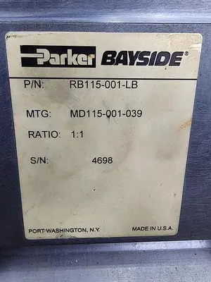 NEW PARKER BAYSIDE RB115-001-LB