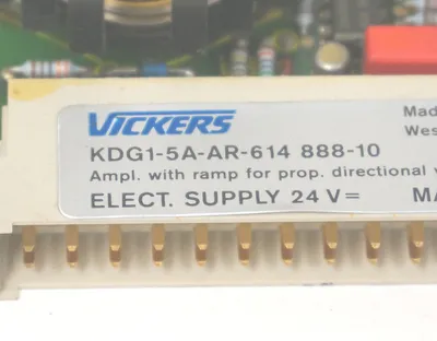 USED VICKERS KDG1-5A-AR-614888-10 AMPLIFIER CARD KDG15AAR61488810