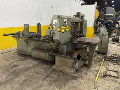 18" X 27" HYDMECH MODEL #S-25A AUTOMATIC HORIZONTAL MITER SAW WITH NESTING: STOCK #23698