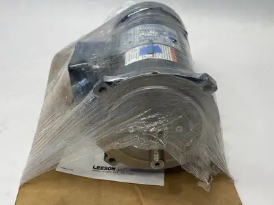New | in-Stock Leeson Electric Permanent Magnet DC Motor 1750rpm 1/2HP C42D17FK1C D.C. Motors Michigan US | Maverick Industrial Sales #1399961
