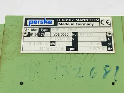 Used PERSKE KNS 21.05-2 Spindle Motors | Maverick Industrial Sales #1113278