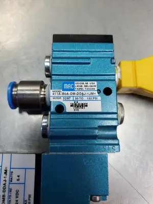 MAC 411AB0ADMDDAJ1JM= Valve w/DMBDDAJ1JM Solenoid & WindJet 72715. 6D2
