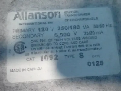 USED ALLANSON 1092