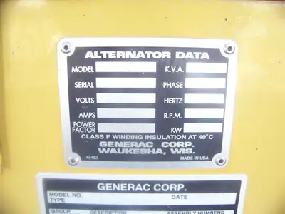 Used 1997 GENERAC 97A04721S Gas Generators Michigan US | NAS Sales #1557812