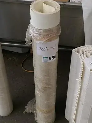 42” White Conveyor Belt