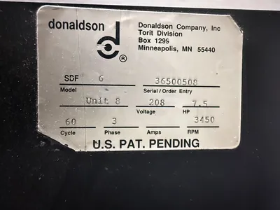 Used DONALDSON TORIT SDF-6 Dust Collectors California US | Heavy Wall Consulting #1548324