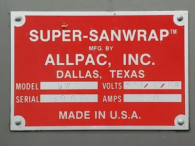 USED ALLPAC SW SUPER-SANWRAP
