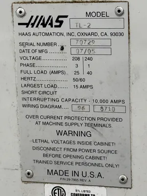 2005 HAAS TL-2 CNC Lathes | GMT (16)