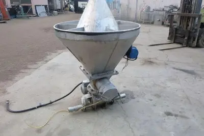 Hopper, 9 CF, S/St, 36" x 32", Conical, Air Lock Valve #S744141